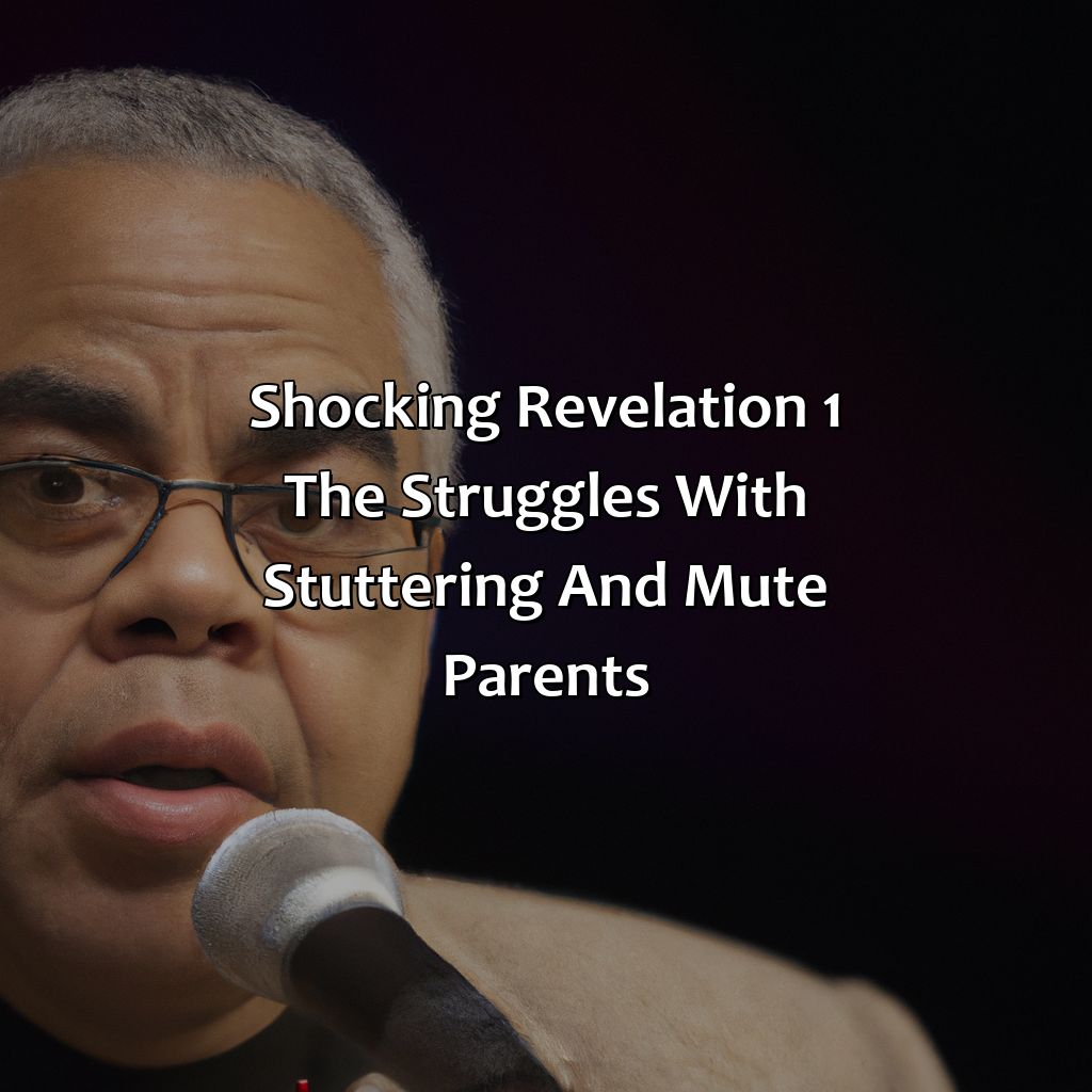 Shocking Revelation 1: The Struggles With Stuttering And Mute Parents  - James Earl Jones Biography: The Shocking Revelations That Will Change Your Perspective On Them, 